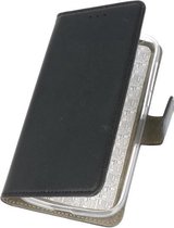 Zwart booktype wallet case Hoesje voor Nokia 1