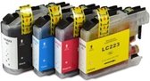 Activejet Spaarset LC-223 inktcartridge zwart, blauw, geel, rood