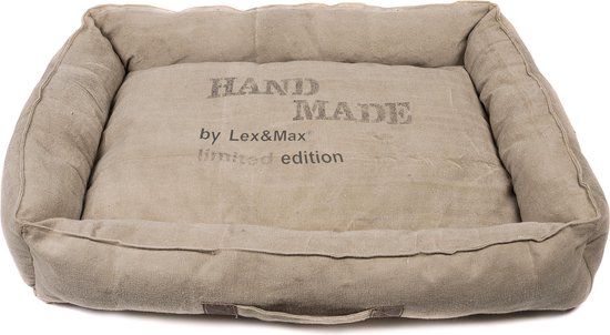 Lex & Max Handmade - Hondenmand - 80x60x20cm - Zand