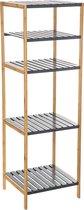 REK MET 5 PLANKEN - BAMBOE/MDF - 35 X 32 X 111,5 CM