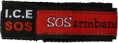 SOS armband - Naambandje - 06 Polsbandje voor kinderen van ca. 2-9 jaar - Rood