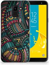 Geschikt voor Samsung Galaxy J6 2018 TPU Hoesje Design Aztec