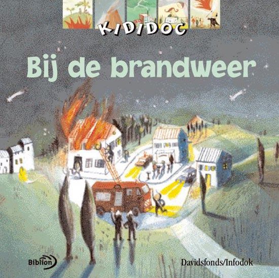 Cover van het boek 'Bij de brandweer' van Sylvie Baussier