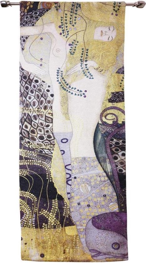 Signare Wandkleed - Gobelin - Portrait of Sea Serpent - Gustav Klimt - 68 x 173cm