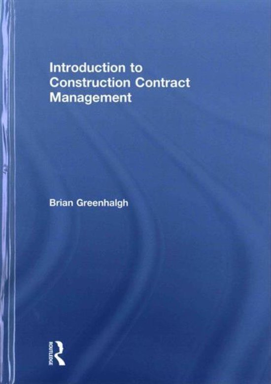 Introduction to Construction Contract Management - cover