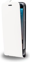 Azuri lederen flip cover met kaarthouder - Voor Samsung Galacy S6 - Wit