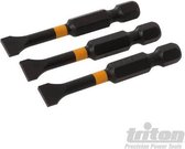 Triton Sleuf Impact Schroefbit - SL8 - 50 mm - 3 stuks
