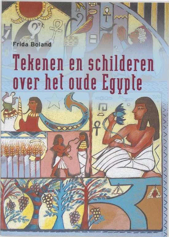 Cover van het boek 'Tekenen en schilderen over het oude Egypte'