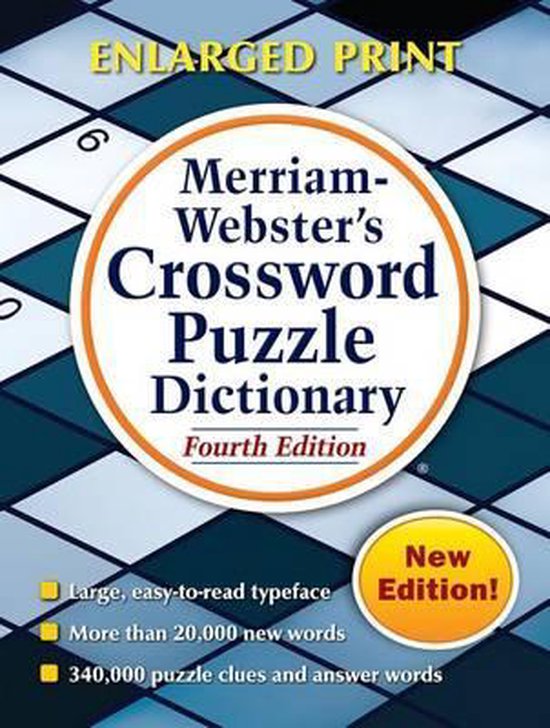 Merriam Webster S Crossword Puzzle Dictionary 9780877797340 Merriam Webster Inc Bol Com