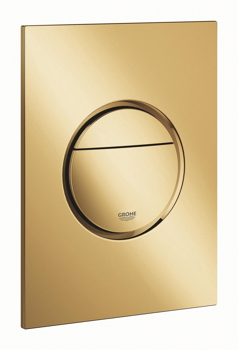 GROHE Nova Cosmopolitan S Bedieningspaneel Toilet - Verticaal - Dual Flush - Cool sunrise (glanzend goud) - Slank formaat