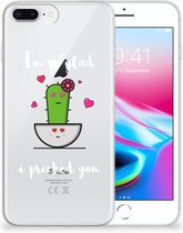 iPhone 7 Plus | 8 Plus TPU Siliconen Hoesje Design Cactus Glad