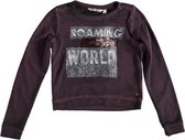 Garcia korte sweater met pailletten midnight red Maat - 140/146