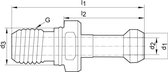 Aantrekbout JISB6339 BT40 45G. IK FORMAT