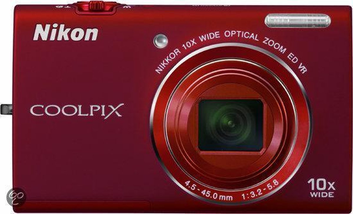 Nikon Coolpix S6200 - Rode Digitale Camera - Nikon Coolpix | bol