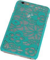 Apple iPhone 6 Plus Hardcase Lotus Turquoise - Back Cover Case Bumper Hoesje