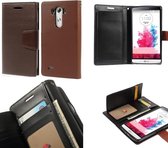 Mercury Rich Dairy wallet case hoesje LG G4 bruin