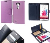 Mercury Rich Dairy wallet case hoesje LG G4 paars