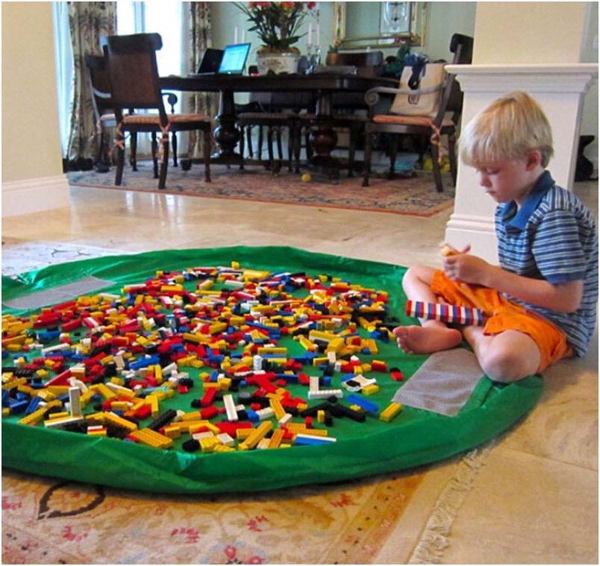 bol.com | 2 in 1 Speelgoed Opberg Kleed | Speelgoed Organizer | Speelmat  voor Kinderen |...