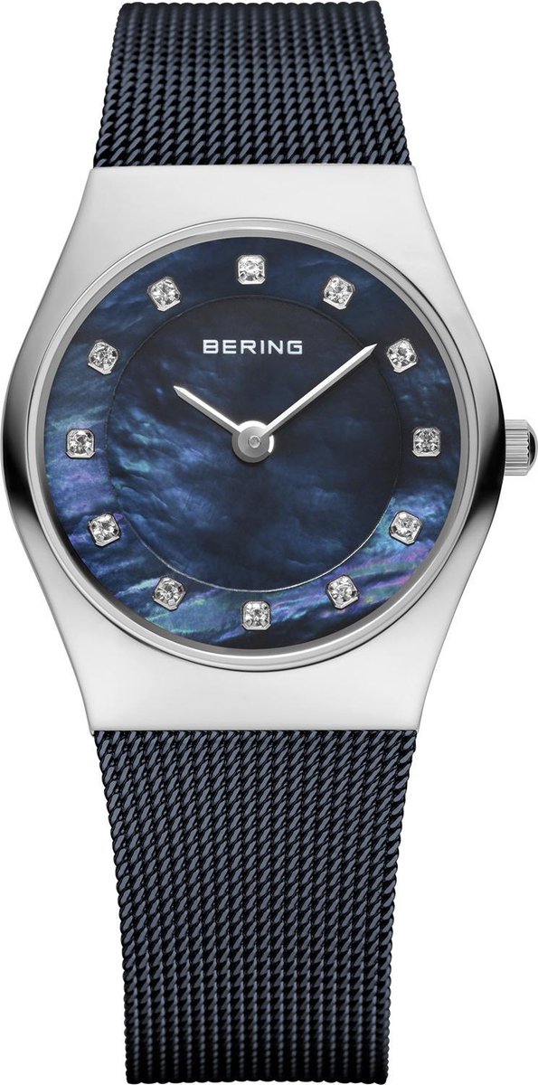 BERING 11927-307 - Horloge - Staal - Blauw - 27 mm