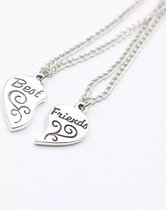 Friendship ketting, vriendschap ketting 2 breekhartjes