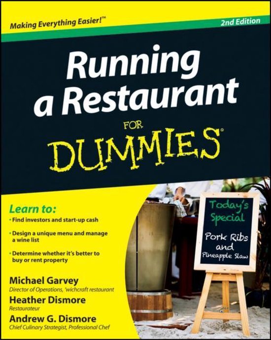 Running a Restaurant For Dummies 2nd Edi, M Garvey 9781118027929 Boeken