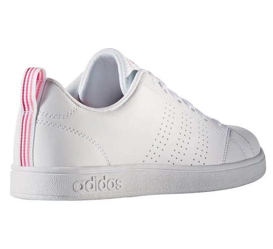 adidas Advantage Clean Sportschoenen - 2/3 - Vrouwen wit/roze | bol.com