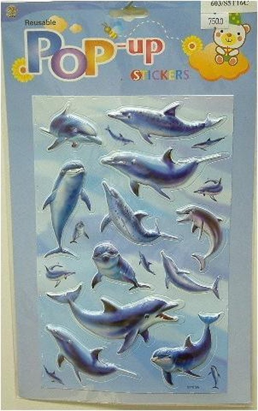 Mechanisch volgens gezond verstand 3D dolfijn stickers | bol.com