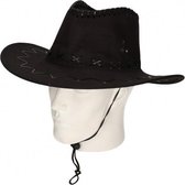 Cowboyhoed zwart suede look | bol.com