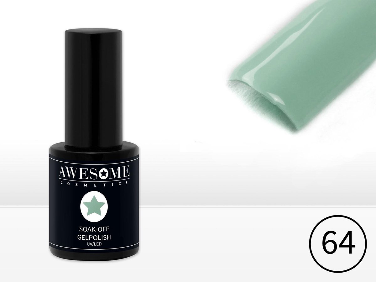 Goedkoopste Awesome 64 Vintage groen Gelpolish - Gellak - Gel nagellak - UV & LED