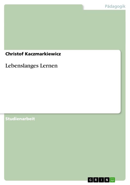 Lebenslanges Lernen - cover