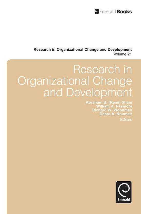 Research in Organizational Change and Development 21 - Resea ... - cover