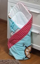 Inbakerdoek - Baby swaddle - 80x80cm - pirates