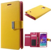 Mercury Rich Dairy wallet case Samsung Galaxy Note 3 Neo N7505 geel
