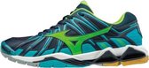 Mizuno wave Tornado X2 navy groen sportschoenen