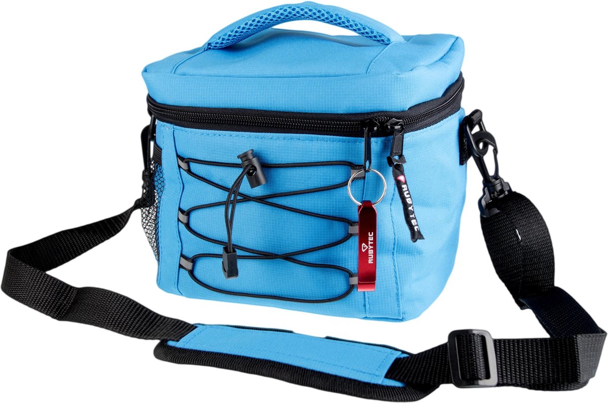 Rubytec Koeltas - 5 L - Koelbox - Geïsoleerde Lunchtas - Inclusief koelelement - Coolerbag met Gaasvak - Blauw