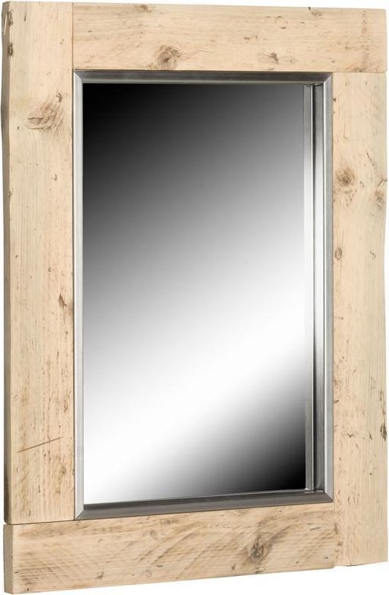 Bony Design spiegel rvs met steigerhout laatste!! | bol.com