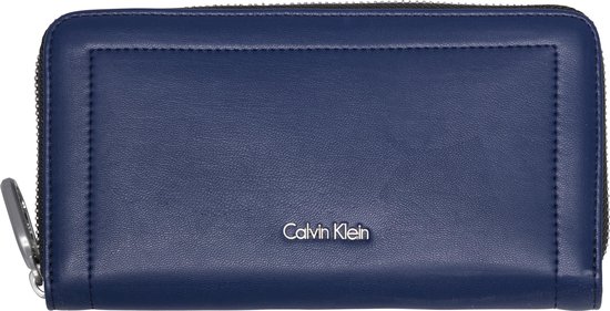 Calvin Klein - Rev - grand portefeuille zippé pour femme - bleu marine