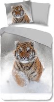 Good Morning Dekbedovertrek Snow Tiger 135 X 200 Cm
