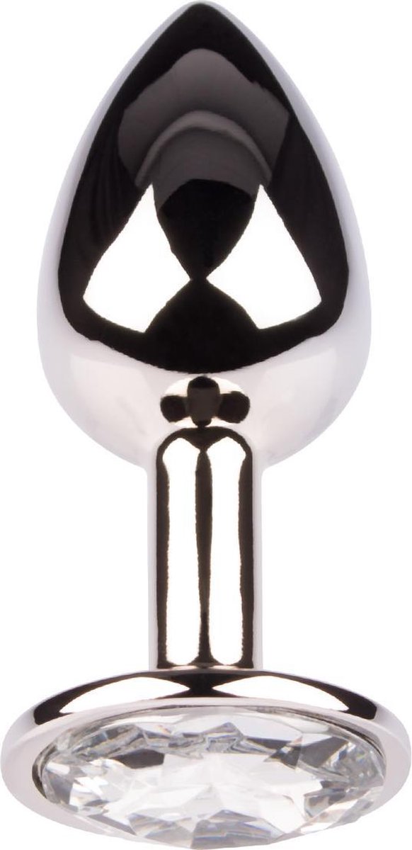 Plug It Strass Buttplug Small Zilver