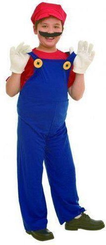huiswerk maken schaal zuiger Super Mario kostuum kinderen 152-164 | bol.com