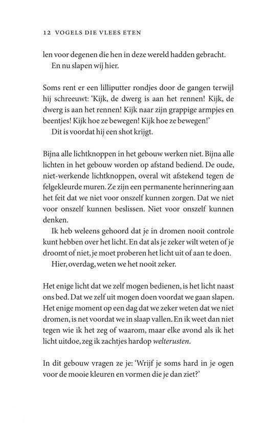 Vogels die vlees eten