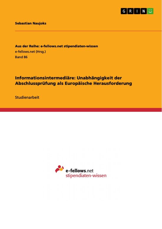 Informationsintermediäre: Unabhängigkeit der Abschlussprü ... - cover