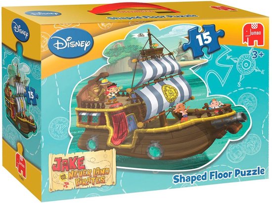 Jumbo Disney Jake & The Neverland Pirates - Vloerpuzzel - 15 stukjes