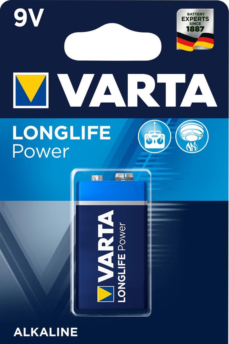 Varta - Batterij - Blok E - 9 Volt