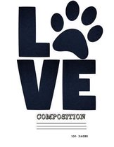 Love dogs composition notebook/100 pages