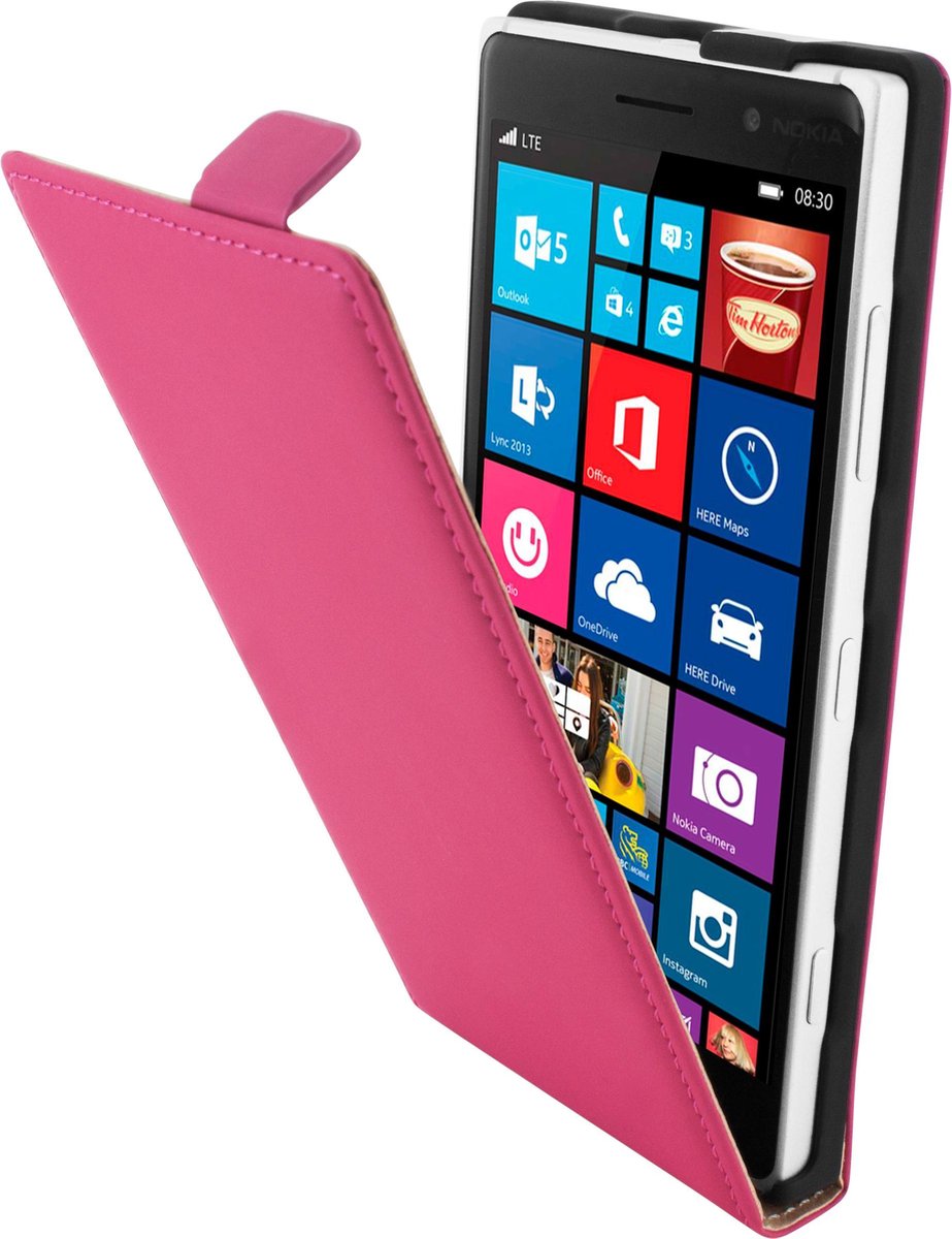 Mobiparts - Fuchsia premium flipcase - Nokia Lumia 830