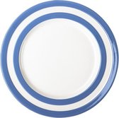 Cornishware Blue Main Plates platte borden 28 cm (set van 4) - Cornishblue dinerbord