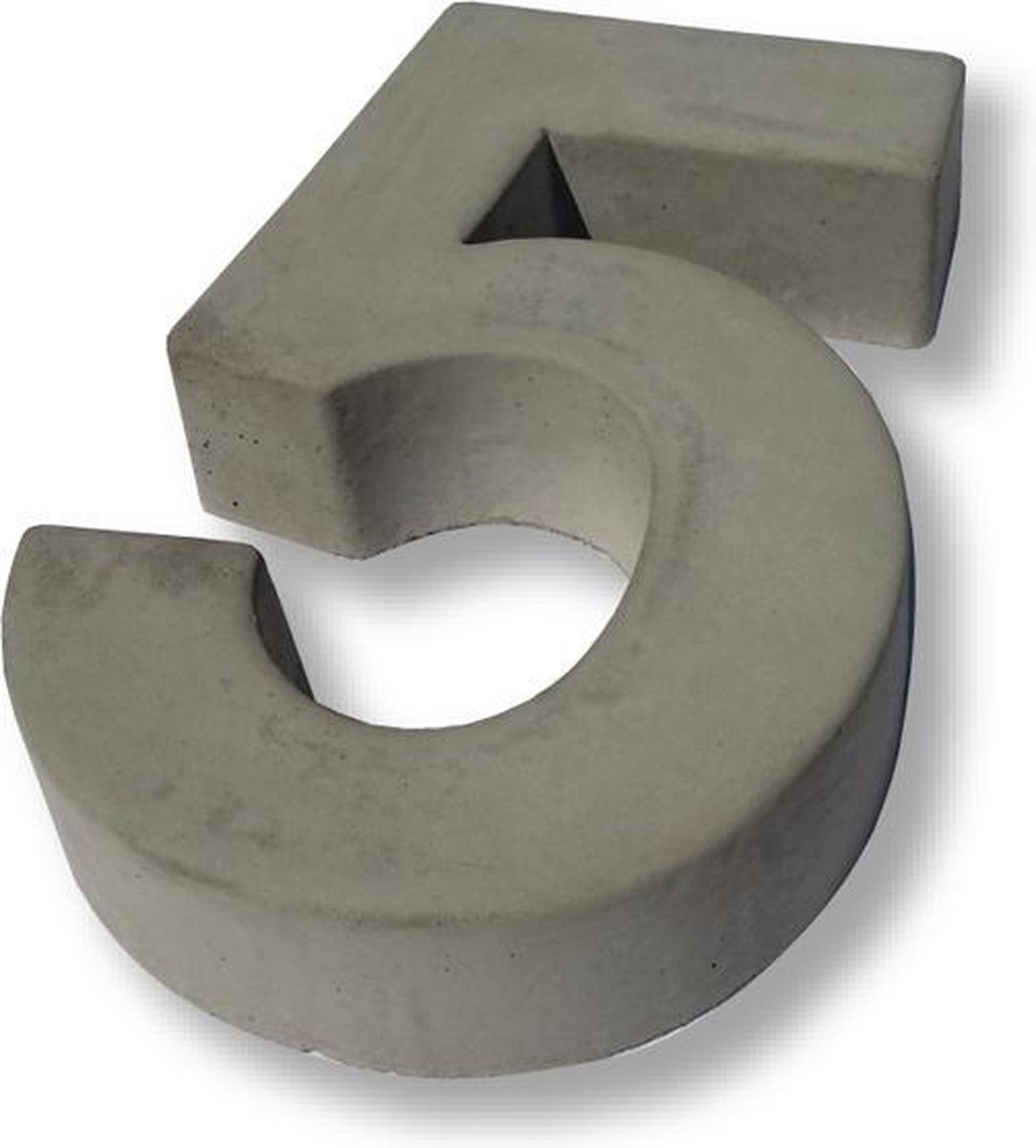 Huisnummer Beton, cijfer 5, Hoogte 20 cm | Huisnummer beton | Huisnummers | Huisnummer modern | Betonnen huisnummer | Gratis verzending!