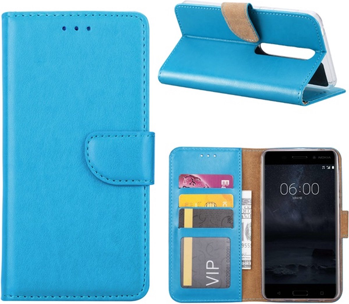 Bookcase Nokia 6.1 - Turquoise