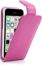 Doormoon PU Leren Flipcase iPhone 5c - Roze